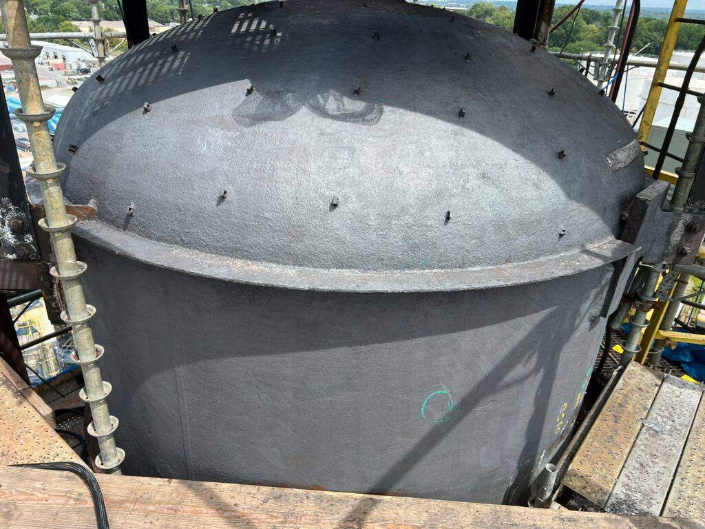 Stabilizer tower head after laser ablation